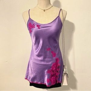 Victoria Secret Purple Satin Slip